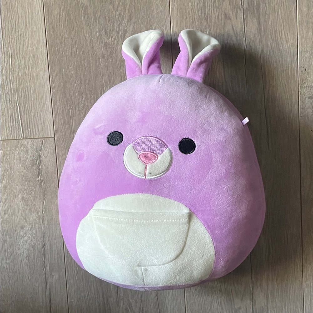 Squishmallows Purple and White Bunny Plush
